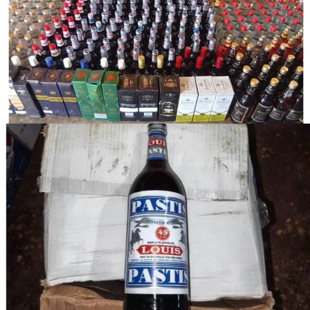 Opération conjointe à Ouèdèmè : 826 kg de boissons frauduleuses saisis