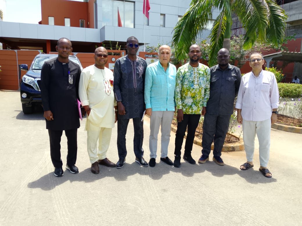 Ambassade du Maroc au Bénin : SEM Rachid Rguibi reçoit Hervé Prudence Hessou et le bureau de l'UPMB
